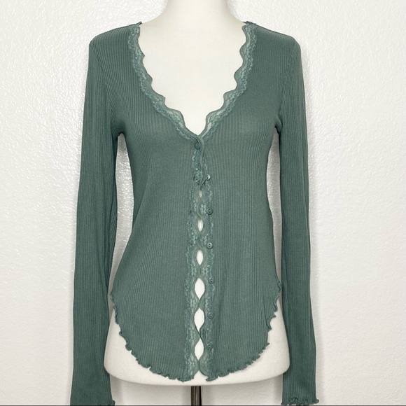 Urban Outfitters Tops - URBAN OUTFITTERS Lace Trim Top